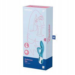 SATISFYER EMBRACE ME VIBRADOR DE CONEJO TURQUESA 1UN;MUJER