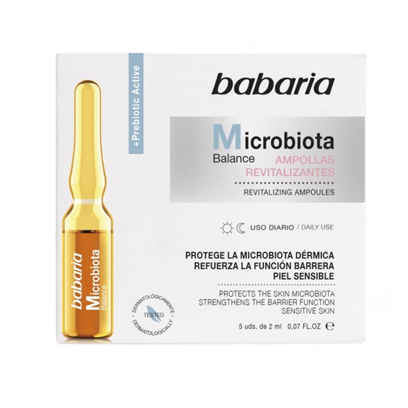 BABARIA MICROBIOTA BALANCE TRATAMIENTO AMPOLLAS REVITALIZANTES PIEL SENSIBLE USO DIARIO 5UN;MUJER