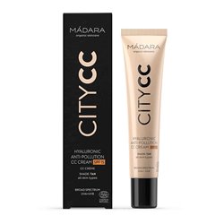 MADARA CITY CC CREMA CC ANTI-POLUCION HYALURONIC SPF15 TAN 40ML;MUJER