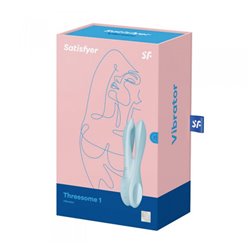 SATISFYER THREESOME 1 VIBRADOR AZUL CLARO 1UN;MUJER