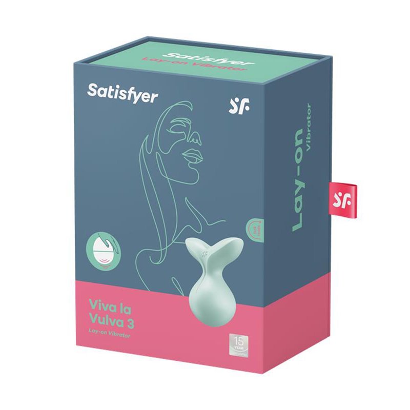 SATISFYER VIVA LA VULVA 3 LAY-ON VIBRATOR MENTA 1UN;MUJER