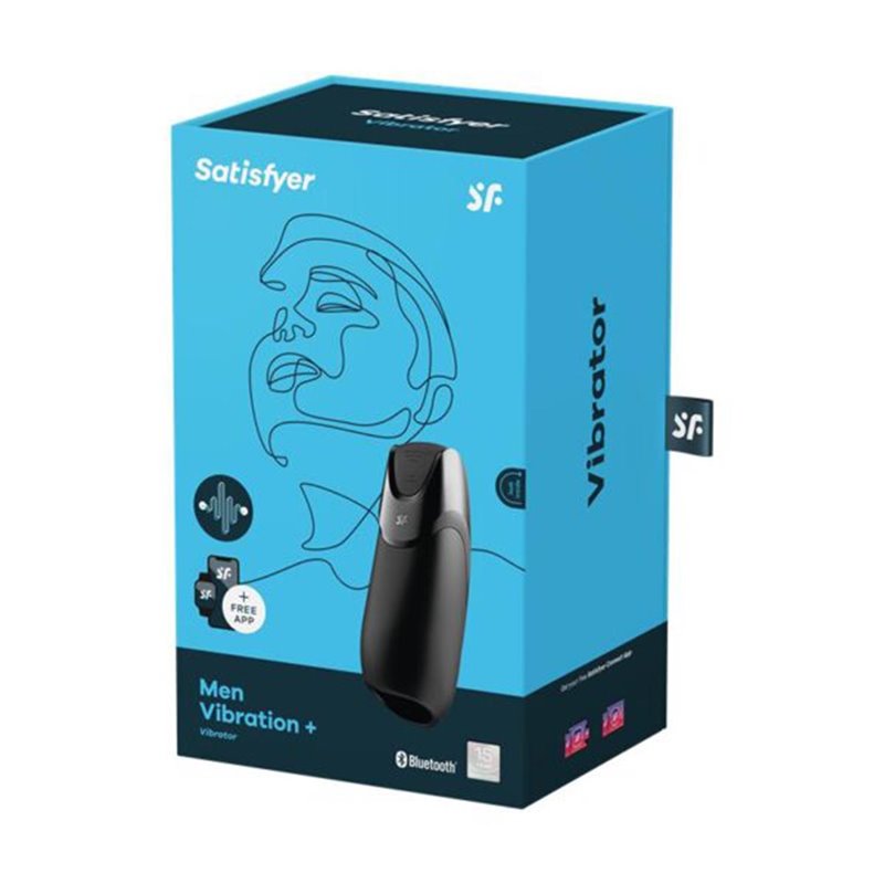 SATISFYER MEN VIBRATION+ NEGRO NEGRO 1UN;HOMBRE