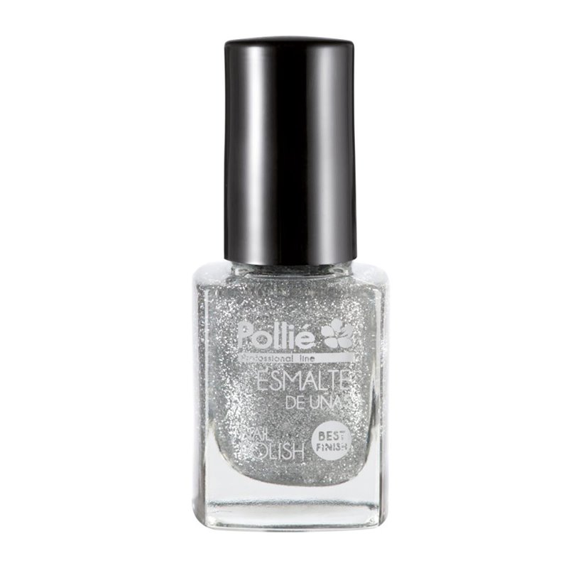 EUROSTIL MAQUILLAJE LACA DE UÑAS PURPURINA PLATA 12MLUNISEX