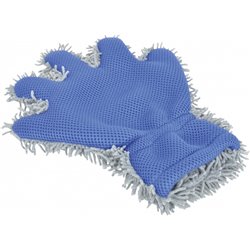 washing glove 2-in-1 blue / gray