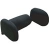 adjustable travel headrest black