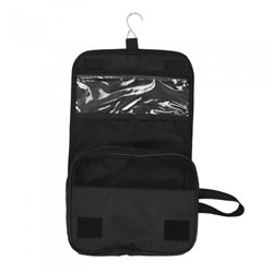 fold-out toiletry bag with hook 37.5 cm black