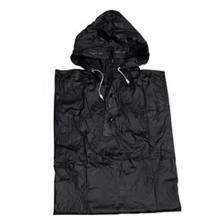 rainponcho one size unisex black