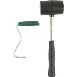 Hammer with Herring Puller 28 cm Rubber/RS Black