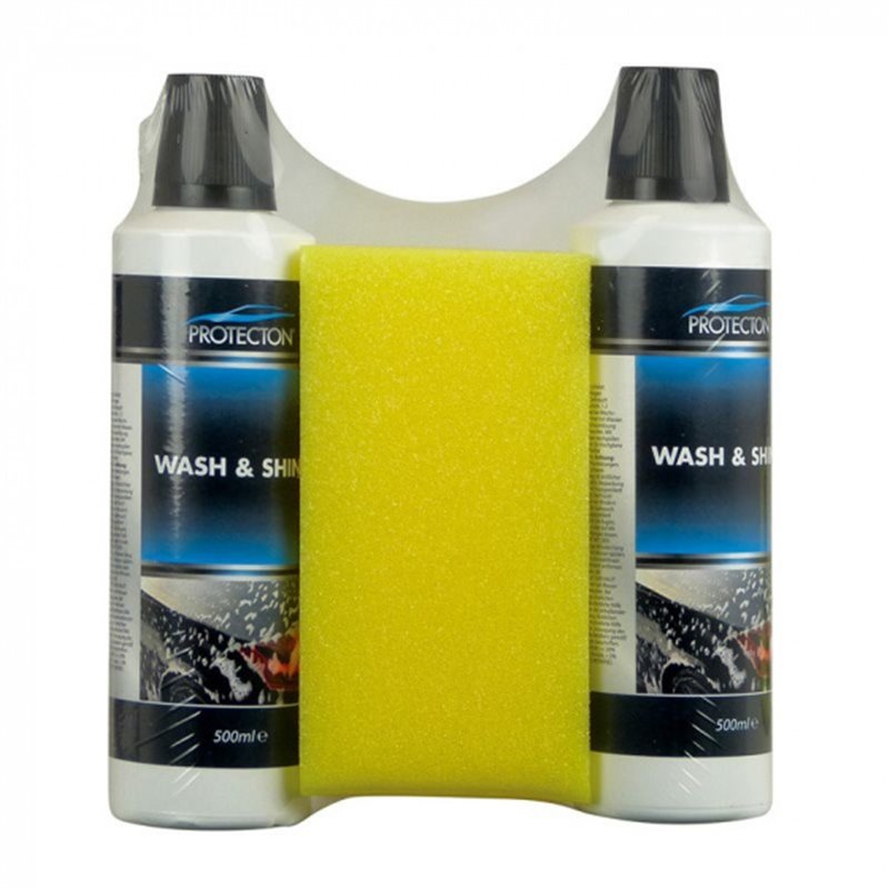 cleaning set Wash & Shine with sponge 1 liter 3-piece