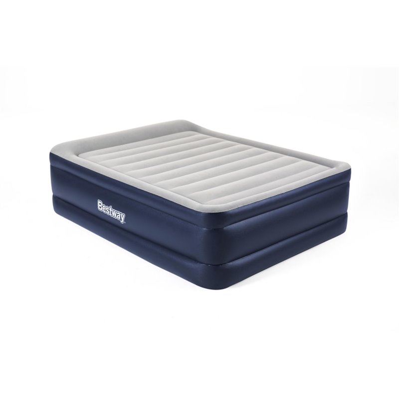 Tritech 61 cm Queen AC Airbed Blue/Gray