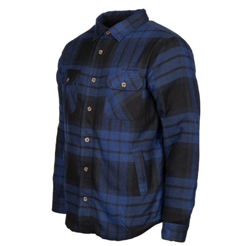 Jervis Padded Flannel Shirt men's blue/black size L