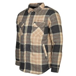 Jervis Padded Flannel Shirt men's beige size S