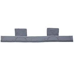 wind strip with storage compartments 580 cm polyester grey