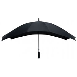 Duo Umbrella with Hand Opening 148 cm Black