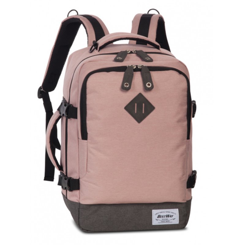 travel backpack 18 litres polyester pink