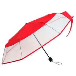 Foldable Umbrella with Hand Opening Ø 90 cm Red