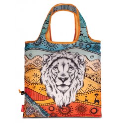 tote bag lion 12 liters 38 x 38 cm polyester blue/red