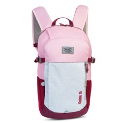 backpack ladies 15 liters 47 x 25 cm textile pink/red