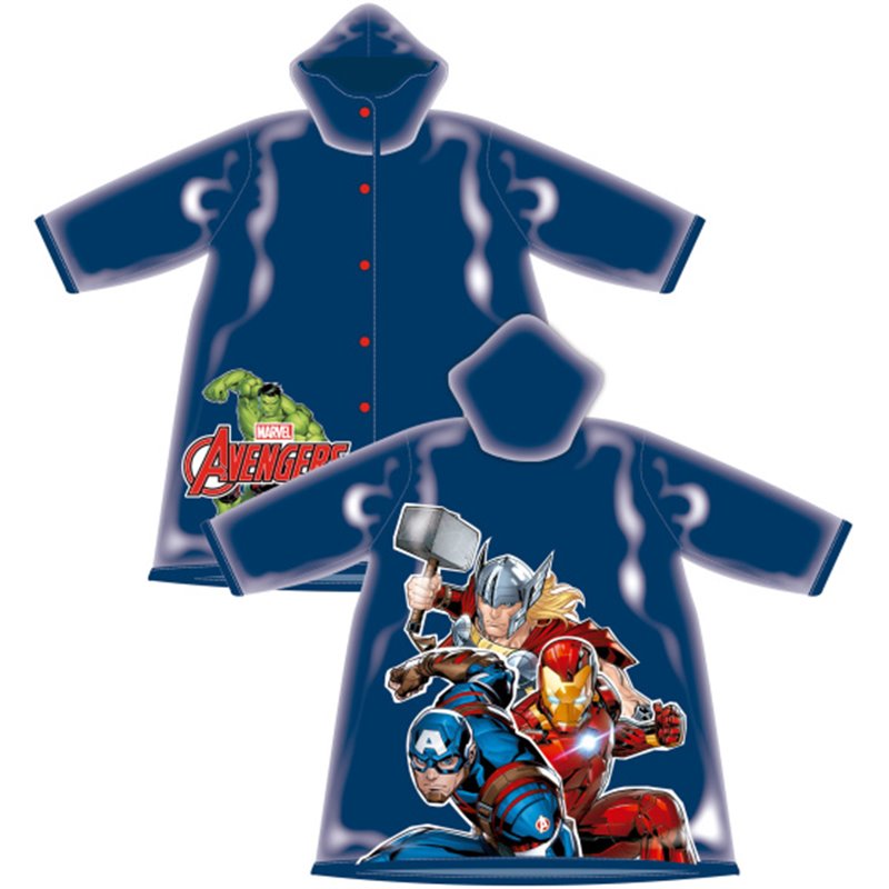 Raincoat Avengers Junior PVC Dark Blue Size 4 Years