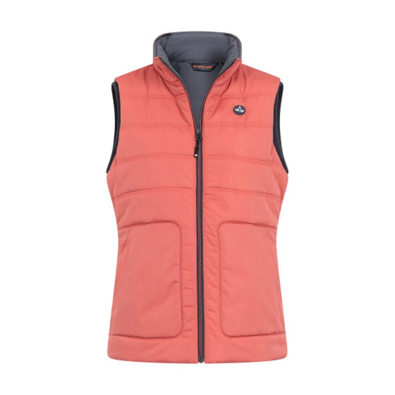 Tully Fake Down bodywarmer ladies red size M