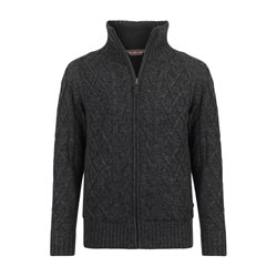 Morgan 2 Morgan knit full zip men's dark gray size XXL