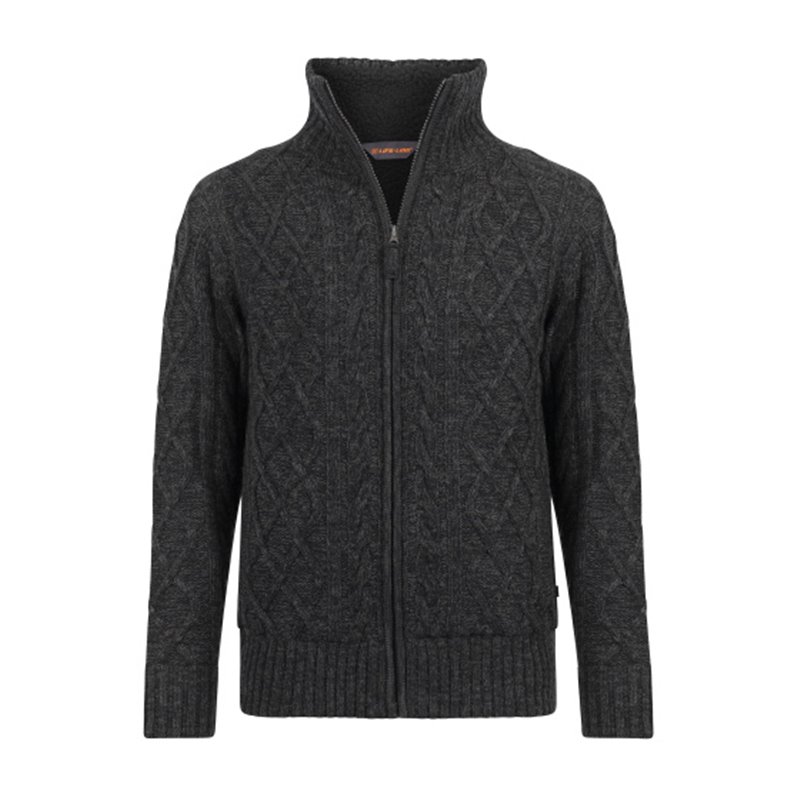 Morgan 2 Morgan knit full zip men's dark gray size XXL