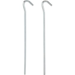 Tent pegs 18 cm Steel 10 Pieces Silver