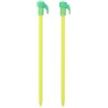 Tent pegs Fluorescent 20 cm Plastic 6 Pieces Yellow