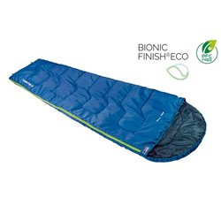 Easy Travel 1-Person Sleeping Bag with Hood 220 x 80 cm Blue