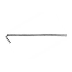 Tent pegs Hook Shape Steel Silver 10 Pieces