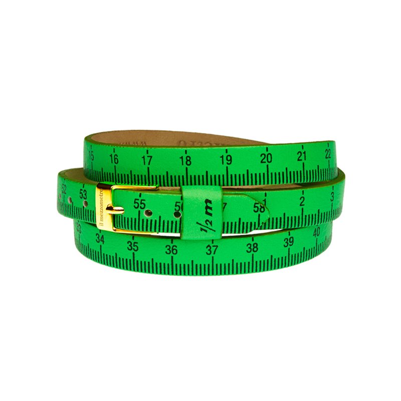 Il MEZZOMETRO Mod. FLUO - Bracciale in pelle/leather bracelet