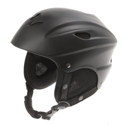 Ski helmet unisex matte black size 55/58 cm