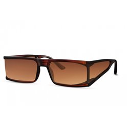 sunglasses ladies rectangular fully edged cat.3 brown/brown