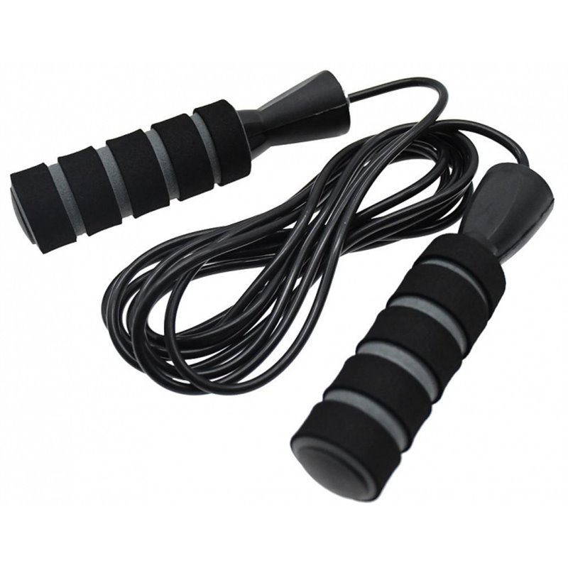 jump rope adjustable PVC/foam black