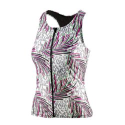 tank top BEsuit ladies D-cup polyamide / elastane pink/green size 38