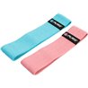 resistance bands polyester blue/pink 2 pcs