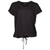 Loose fit sports shirt round neck ladies black size S