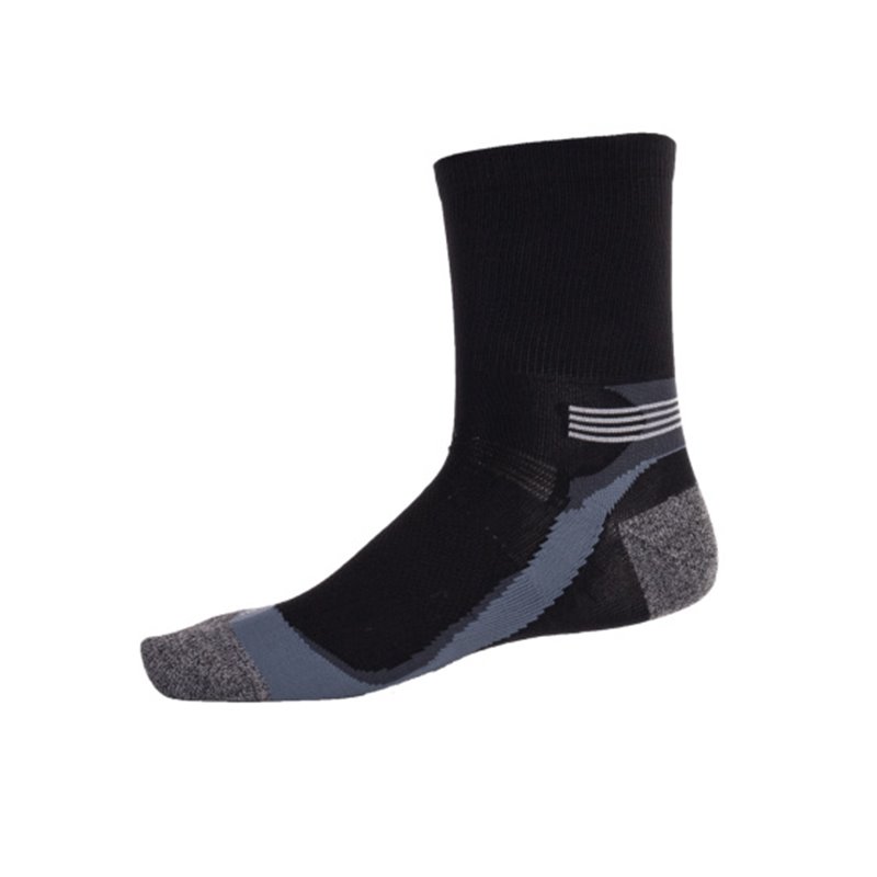 Running socks long 2-pack black size 35-38