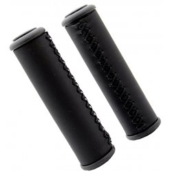 Handles 13 cm Pair of Leather Black