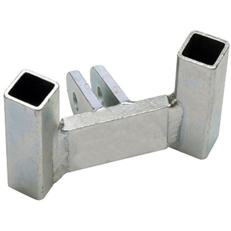 Towbar adapter Traditional 100 mm silver