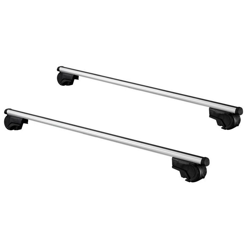 roof rack kit 124 cm aluminium silver