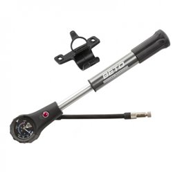 shock pump and mini pump 2-in-1 black/silver