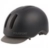 Commuter bicycle helmet unisex gray size 58-61 cm