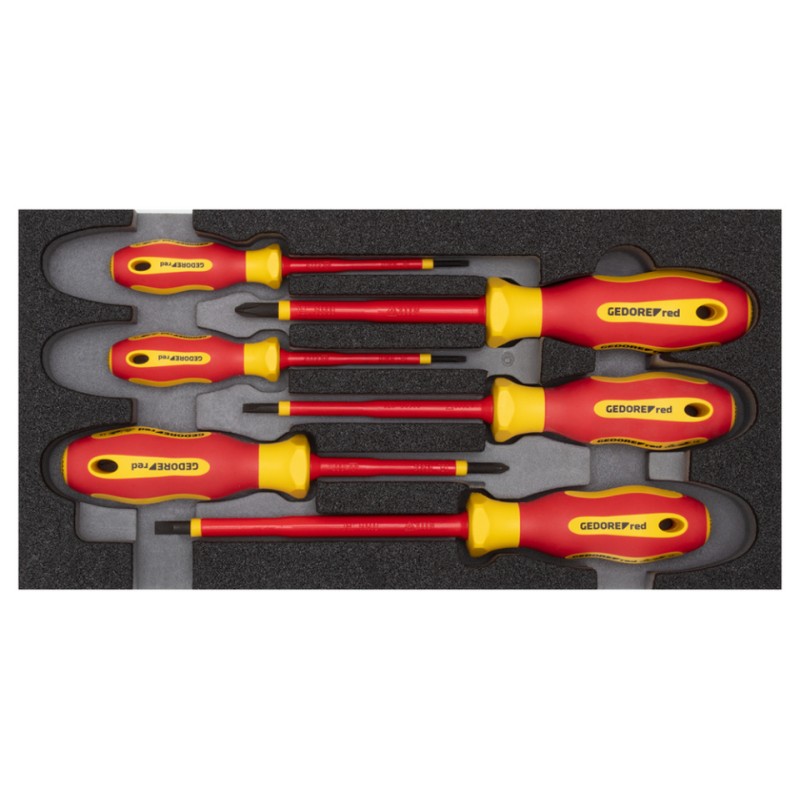 VDE screwdriver set Phillips (PH) + slotted 6-piece