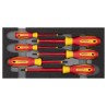 VDE screwdriver set Phillips (PH) + slotted 6-piece