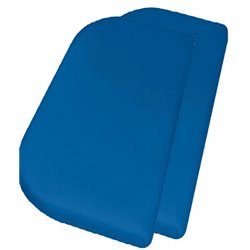 Fitted Sheet Junior 81 x 42 + 10 cm Cotton 2 pieces Blue