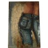 Jeans Retraw Painting 120 cm Nickel Blue/Brown