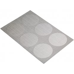 Placemat 30 x 45 cm PVC/polyester Silver Gray