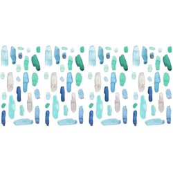 Cool Watercolour Swatch Wall Sticker Vinyl 96-Piece