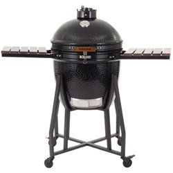 Kamado Large Ø 21 inch with Frame Ceramic Black